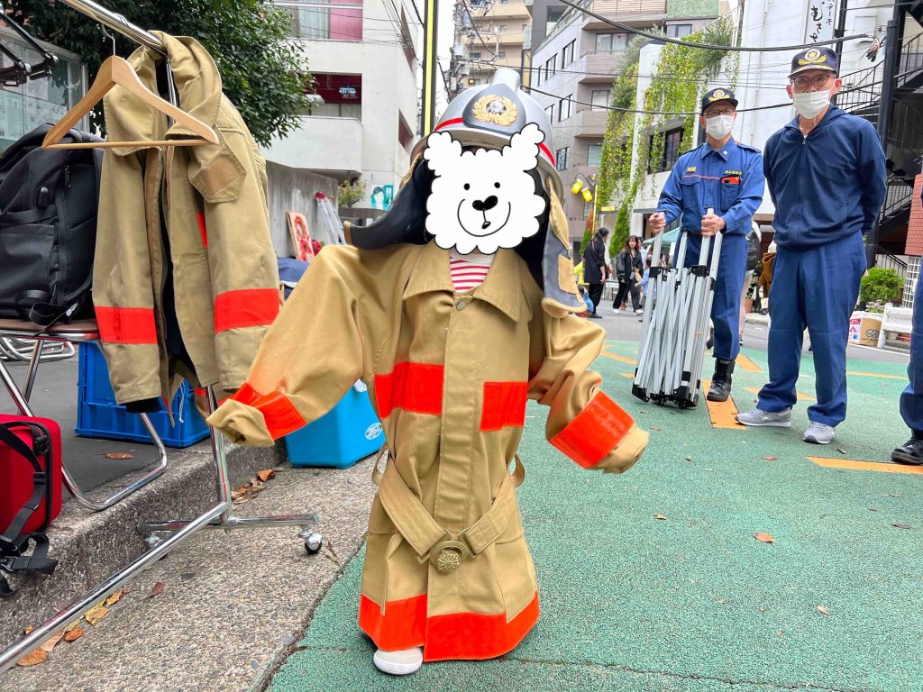 恵比寿ビール坂祭り　消防士　消防団　出店